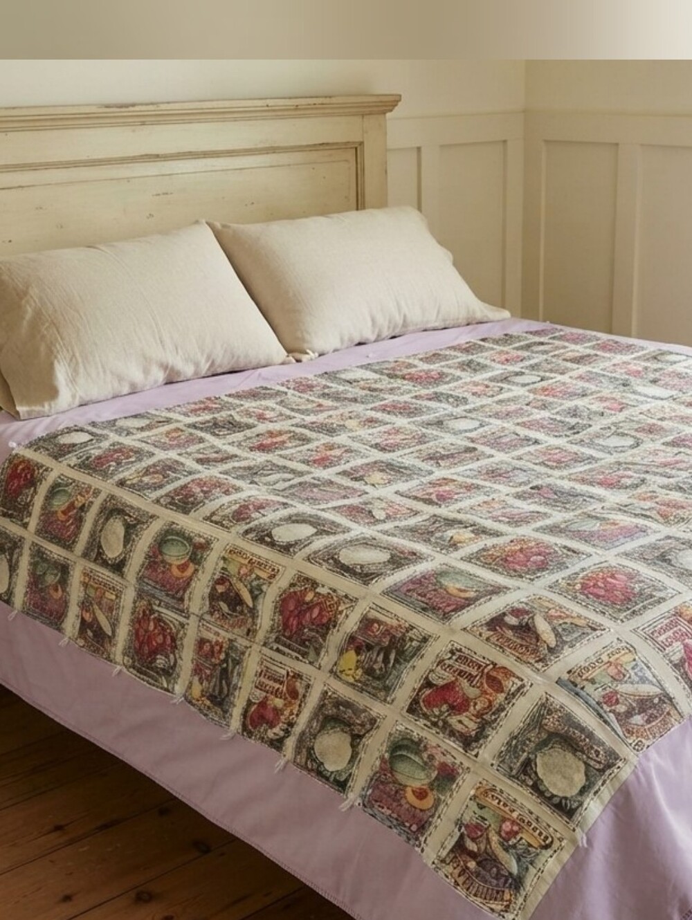 Handmade Vintage "Secrets of the Garden" Patchwork Quilt | Joan Kessler Concord